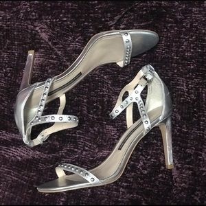 Studded Silver Strapped Sandals